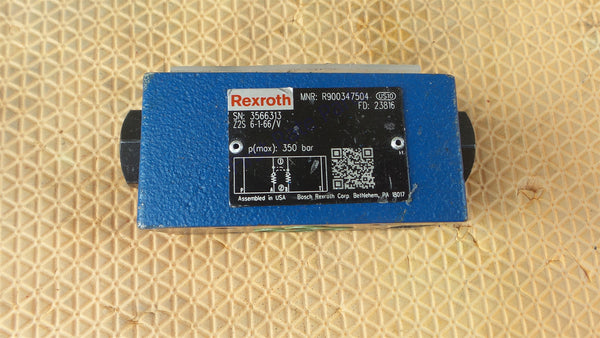 バルスページ65000円 Bosch Rexroth R900347504 Hydraulic Check Valve Z2S6-1-6X/V Pilot
