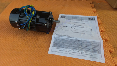 Bodine 34R4BFCI-Z2 AC Gearmotor Model 0451 115V Gear Motor 6:1 Ratio