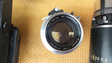 Carl Zeiss Sonnar 1:4.8 F=180MM Planar 1:2.8 F=100mm Graflex XL Camera Lens