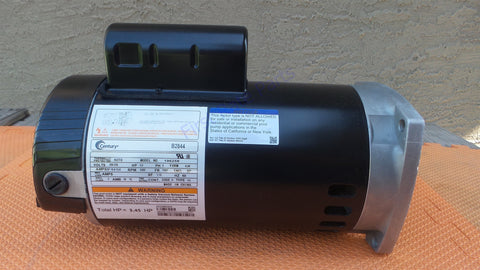 Century B2844 Swimming Pool Motor AO Smith B844 0-196258-07 3 HP Spa