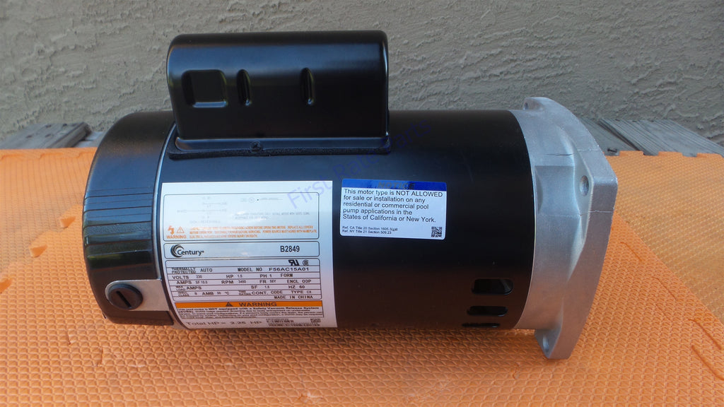Century B2849 Pool Pump Motor F56AC15A01 B849 1.5 HP 230V Spa 1-1/2HP