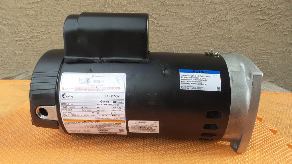 Century HSQ1502 Pool Pump Motor SPX3250Z1BE SP3240Z1ME Swimming 5HP