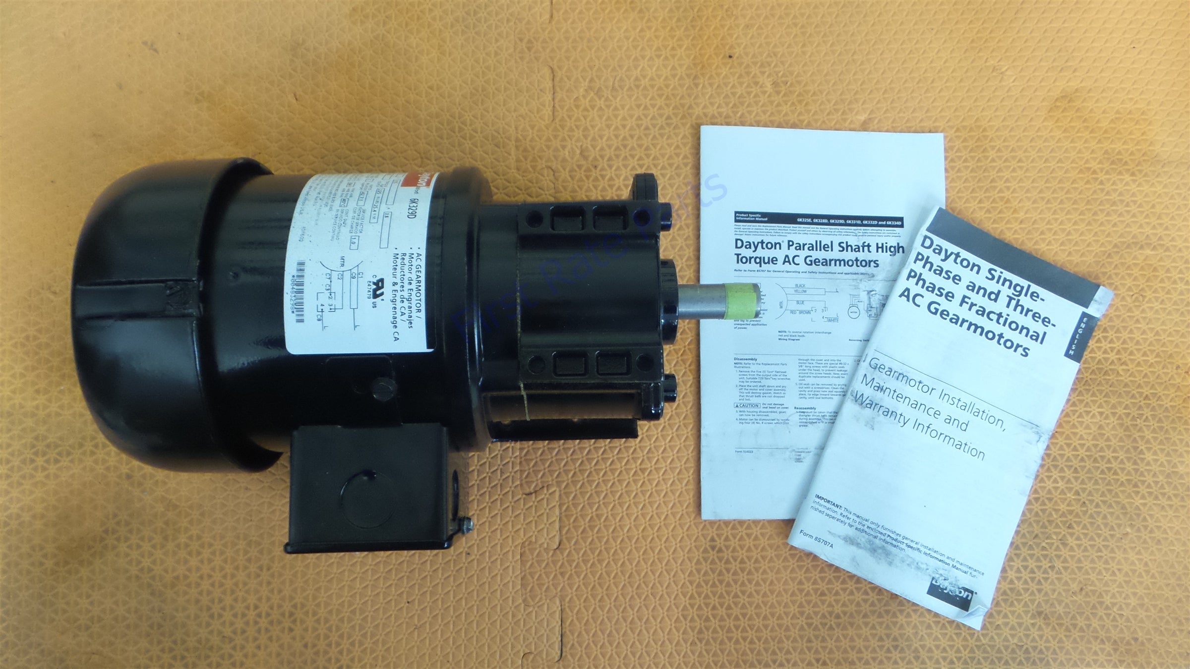 Dayton6K329ACGearmotor115VPara