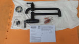 Delta 1190LFL-BL Wall Mount Pot Filler Matte Black Broderick 1190LFL