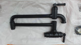 Delta 1190LFL-BL Wall Mount Pot Filler Matte Black Broderick 1190LFL