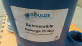 Goulds WS1032B Submersible Sewage Pump 1HP 230V 3PH WS B 3886 3 Phase