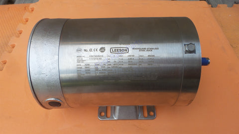 Leeson 117273.00 Washdown Motor CZ6T34VK21A Stainless Steel Washguard