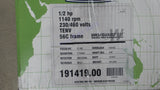 Leeson 191419.00 Washdown Motor C6T11NC42 Stainless Steel 1/2HP 230V