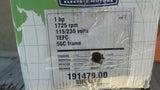Leeson 191479.00 Washdown Motor 1HP Stainless Steel C6C17WK16A 115V