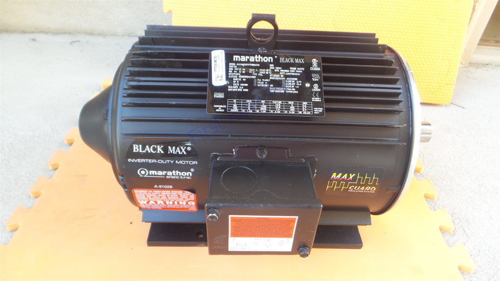 Marathon Y543A Motor 184THTY7726 Black Max 5HP Inverter Duty 230V 460V