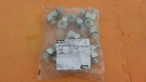 Parker 12 C50L0-S Seal-Lok O-Ring Face Seal Tube Fitting 90 Elbow 10p
