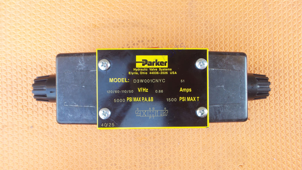 Parker D3W001CNYC Directional Valve Double Solenoid D3W Hydraulic D3W1
