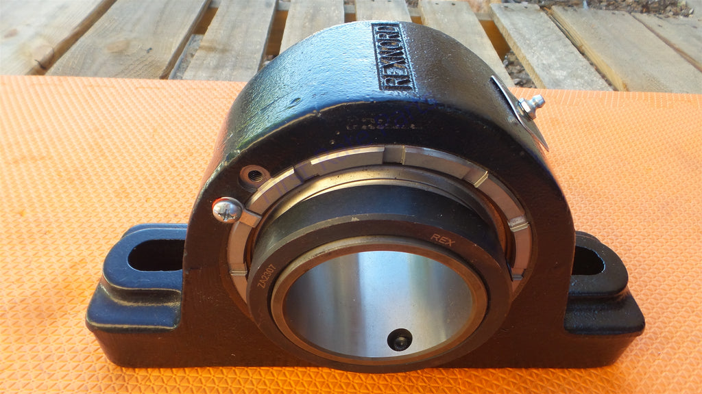Rexnord ZA2307 Pillow Block Roller Bearing Mounted 3-7/16" Spherical Rex