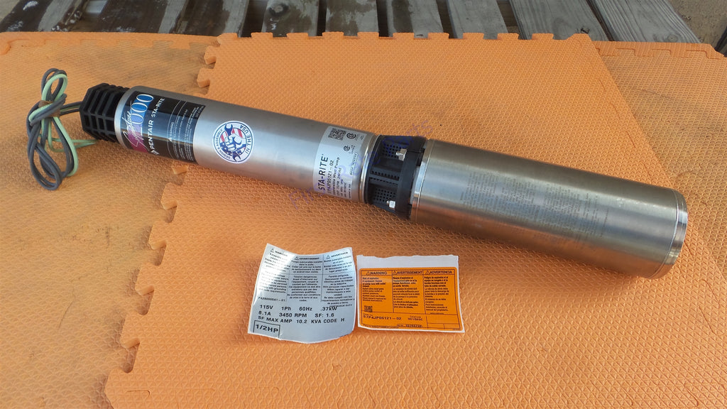 Sta-Rite S7P4JP05121-02 Submersible Well Pump S7P4HS05121-02 115V 1/2HP