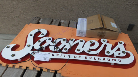 University of Oklahoma Sooners Marquee Lit Sign 4260017 Game Bar