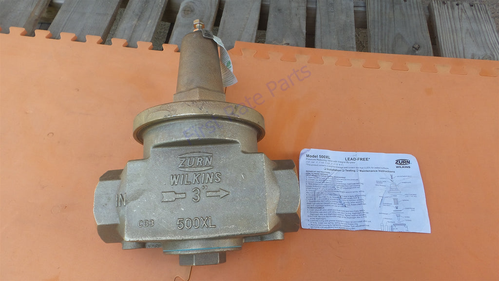 Zurn Wilkins 3-500XL Water Pressure Reducing Valve 3" 500XL 3in 45K833